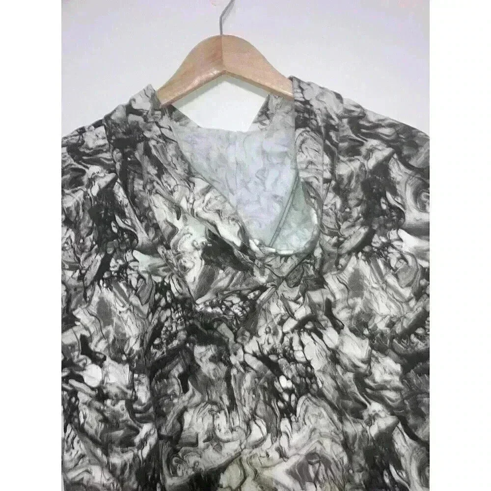 NEW Zella Girls Marbel Print hoodie Long Sleeve Sweatshirt Size XL 14-16